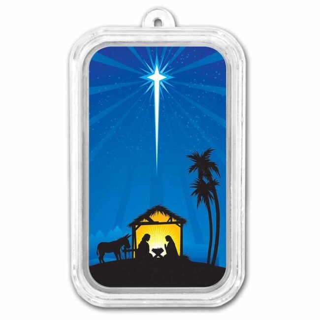 2026 1 oz Silver Colorized Bar - Nativity of Jesus