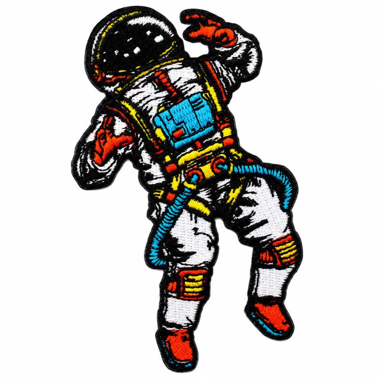 Astronaut Embroidered Patch Space Explorer Badge Iron On Sew On Applique