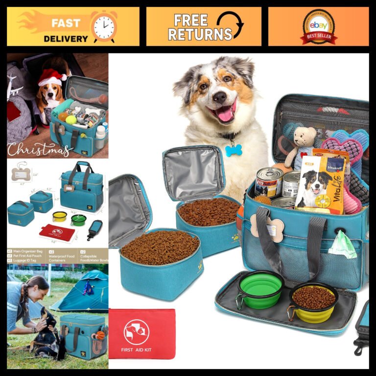 Dog Travel Bag for Pets | Multi-Function Overnight Travel Accessories | Pet Trav