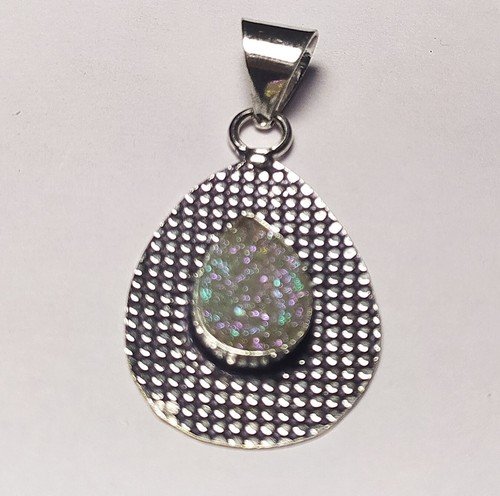 Titanium Druzy Gemstone Handmade Pendant Jewelry Pendant Size 1.5 Inches