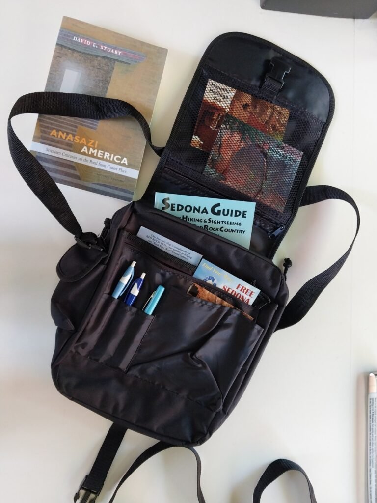Brand new AAA travel accessory bags (2) Never Used! Zip pockets, shoulder straps