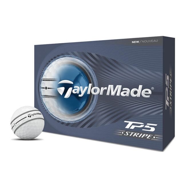 New TaylorMade TP5 Stripe Golf Balls 2 Dozen Alignment Aid Tour Balls