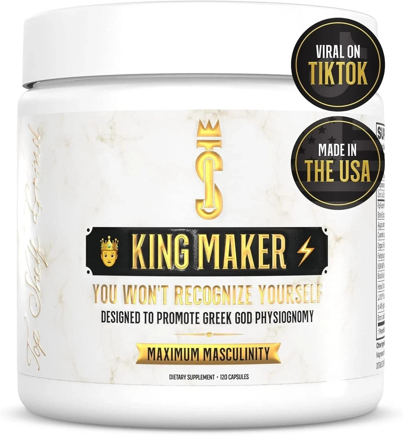 Top Shelf Grnd King Maker,13-in-1Anabolic Supplement for Men to Increase Stamna