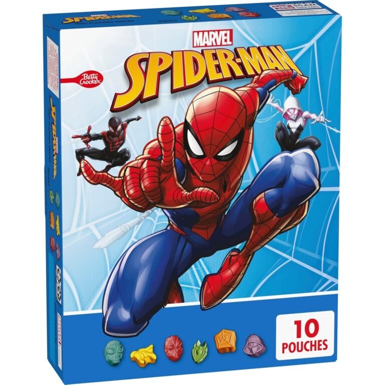 Marvel Spider-Man Fruit Flavored Snacks, Gluten Free, 10 Pouches, 8 oz Kids Snac