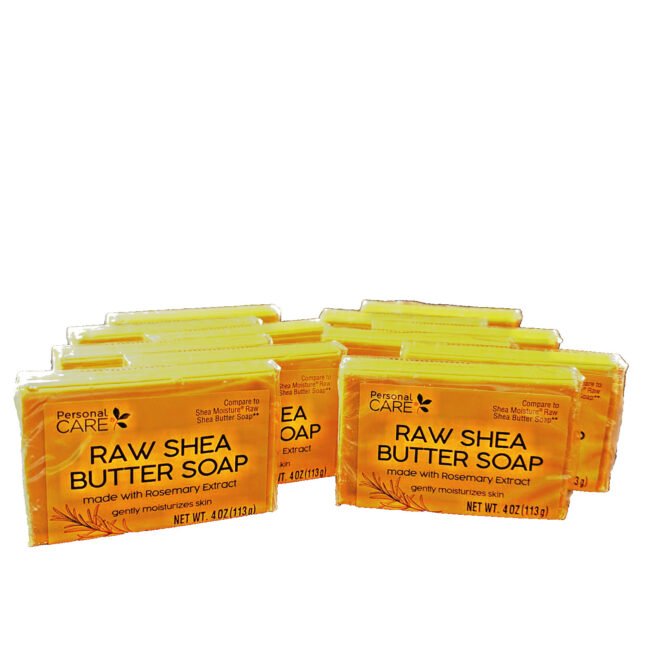 Raw Shea Butter Bar Soap 12 PACK Personal Care 4oz  Ea Compare to Shea Moisture