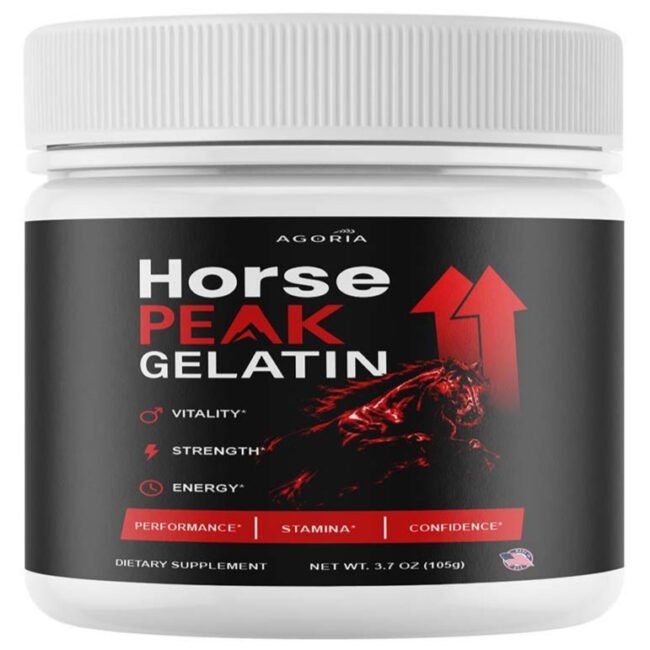 (1 Pack) Horse Peak Gelatin Advanced Male Health Support Supplement Powder