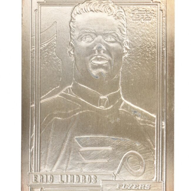 1992 Eric Lindros Flyers Silver Bar 4.32 Troy Oz Topps Card .999 *2458
