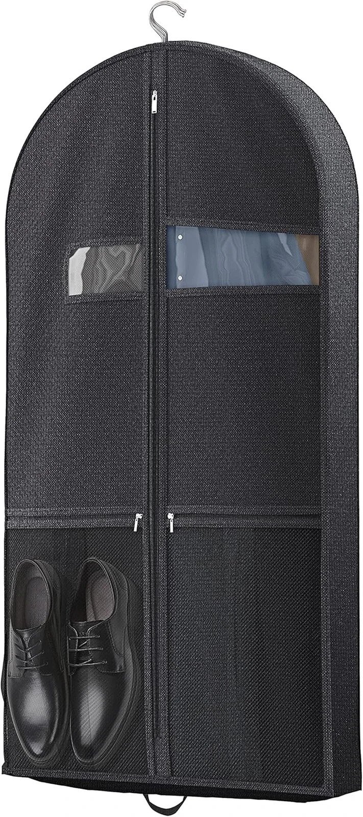 43″ Travel Garment Bag with Accessories Zipper Pocket, Heavy Duty Suit Bag for S