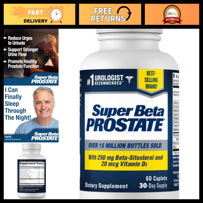 Prostate Health Supplements for Men - 60 Capsules, Support Urinary Function & We