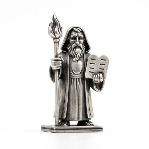 Moses 1 oz 999+ Silver Statue Hand Poured | Gold Spartan