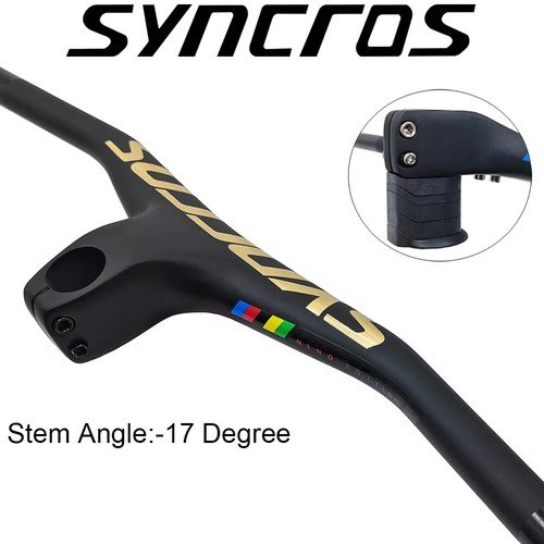 -17 Degree Carbon Integrated Cockpit MTB Bicycle 28.6mm Handlebars 740mm Width