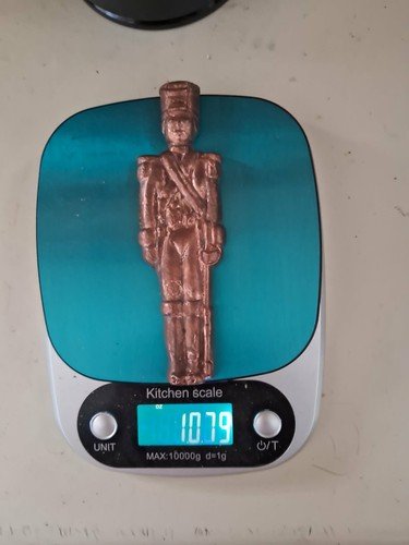 10.79 Oz .999 Hand Poured Fine Copper "Queen's Guard"
