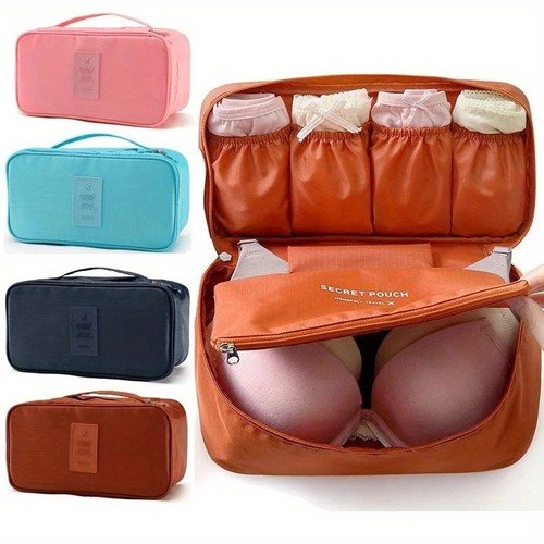 Travel Underwear Organizer Bag Portable Bra Storage Pouch Cosmetic Toiletry Case