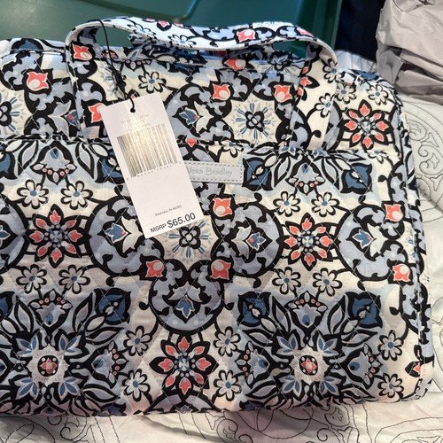 Vera Bradley Small Hanging Organizer Lisbon Medallion Travel Accessory Bag-NWT