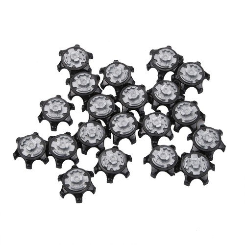 20PCS Soft Plastic Golf Shoe Spikes Replacement Cleat Fast Twist Black Plastic