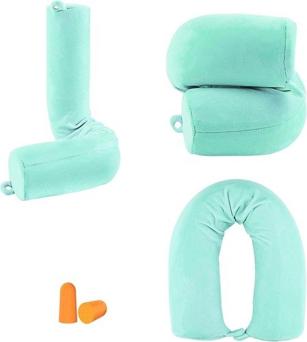 Customizable Travel Pillow for Neck & Lumbar Support – Machine Washable Cover