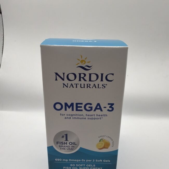 Nordic Naturals Omega-3 Fish Oil 60 Soft gels EXP DATE 01/28
