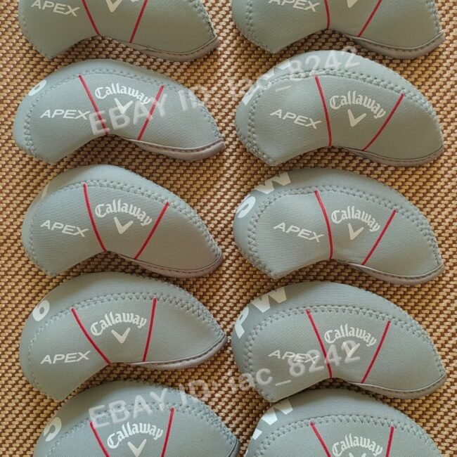 10Pcs Callaway APEX Golf Club Iron Head Covers Neoprene 4-9-ASPL/W