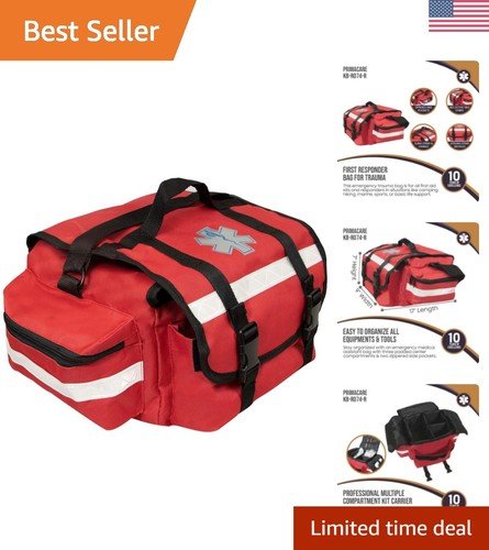 Lightweight 17" x 9" x 7" EMT Medical Supply Bag | High Visibility Design