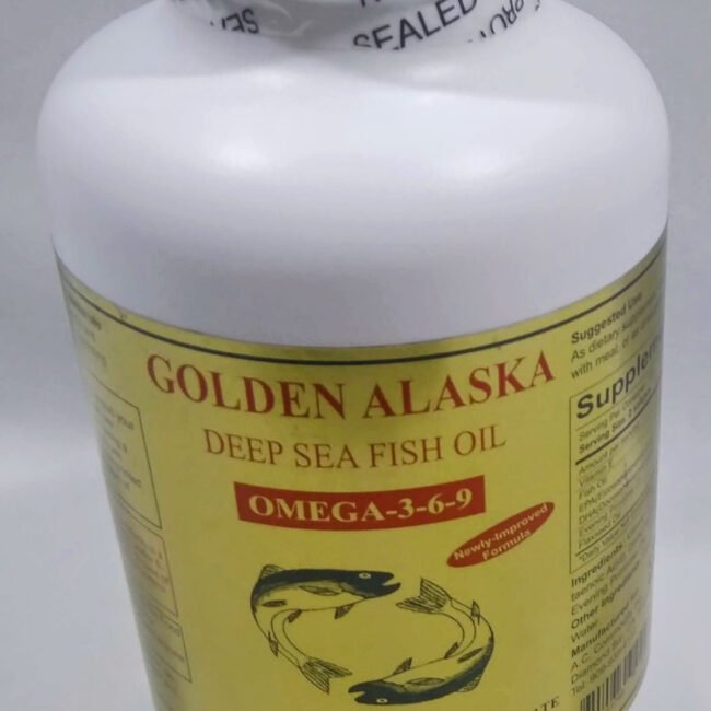 Gold Vitamin Golden Alaska Deep Sea Fish Oil Omega 3-6-9 300 Softgels
