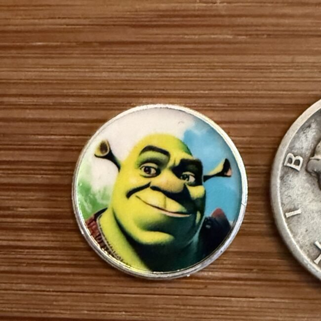 Shrek 1  Silver Gram .999 Fine Pure Silver Bullion Colorized Gram