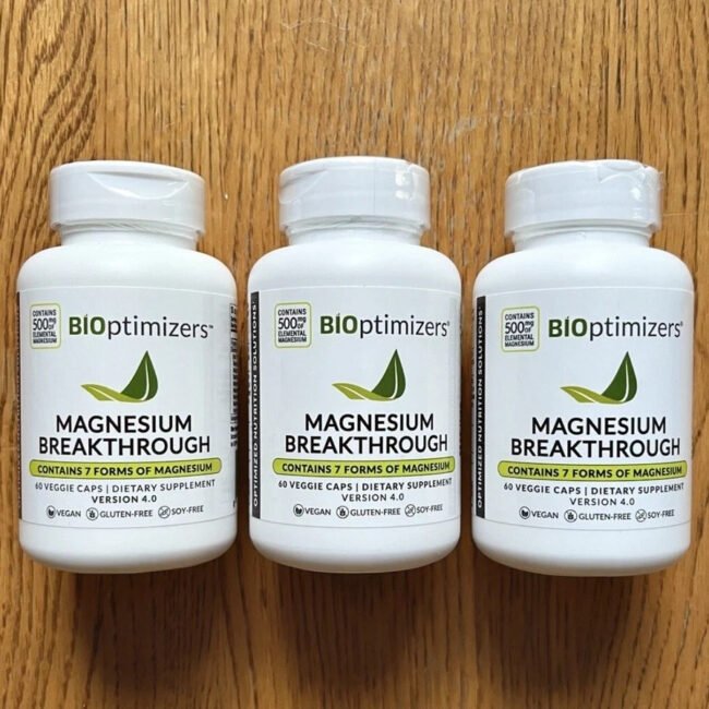 3 pack-Bioptimizers Magnesium Complex Breakthrough all 7 essential forms, 60