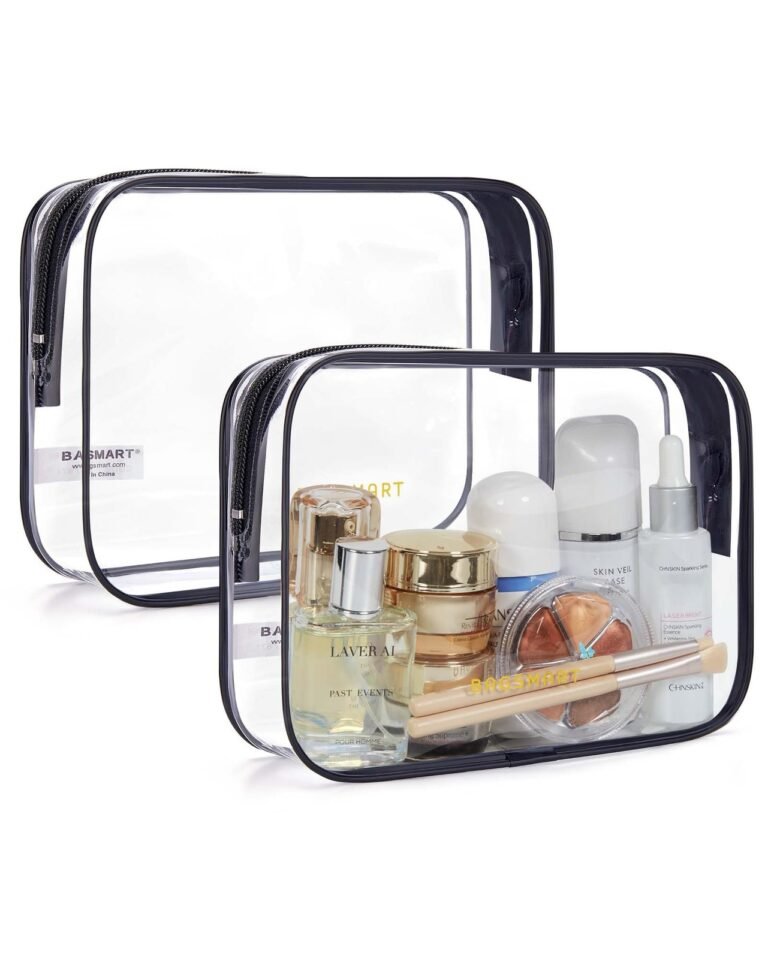 TSA Approved Clear Toiletry Bag 2-Pack – Water-Resistant Travel Accessory