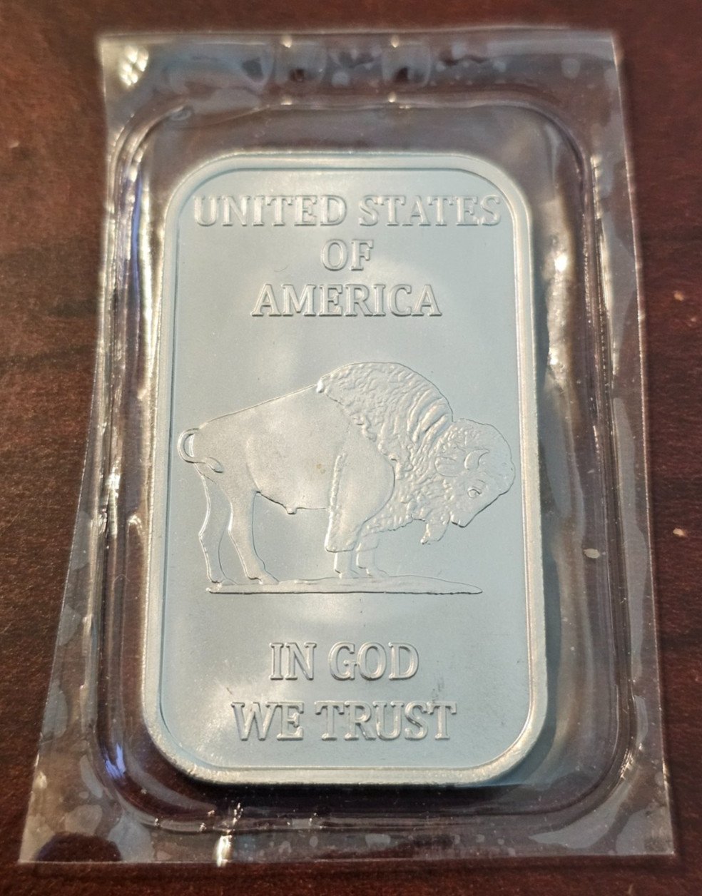 SilverTowne Liberty Buffalo Silver Art Bar. .999 Fine Silver Bar