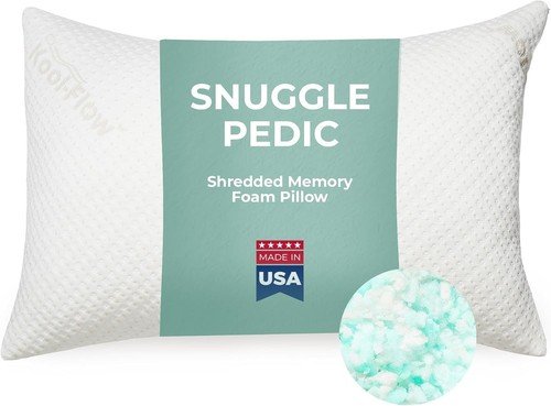 Travel Memory Foam Support Pillow – Compact Cooling Ergonomic Design for Side Sl