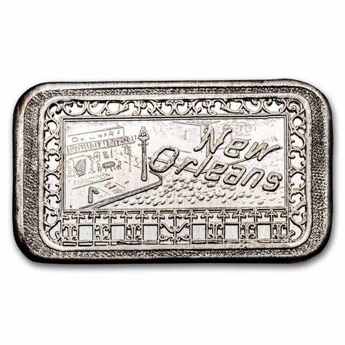 North Dakota State Art Bar-Federated Mint 1 Troy oz. .999 Fine Silver