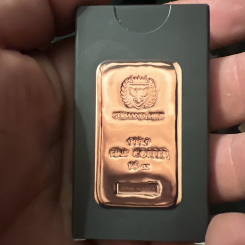 Germania Mint 10 oz Serialized Investment Grade Copper Bar