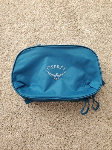 Osprey Ultralight Zip Organizer Small Compact Blue Hanging Travel Toiletry Pouch