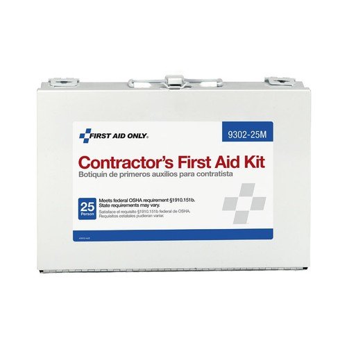 First Aid Only 9302-25M 25-Person Contractor's 178 Piece Set, White